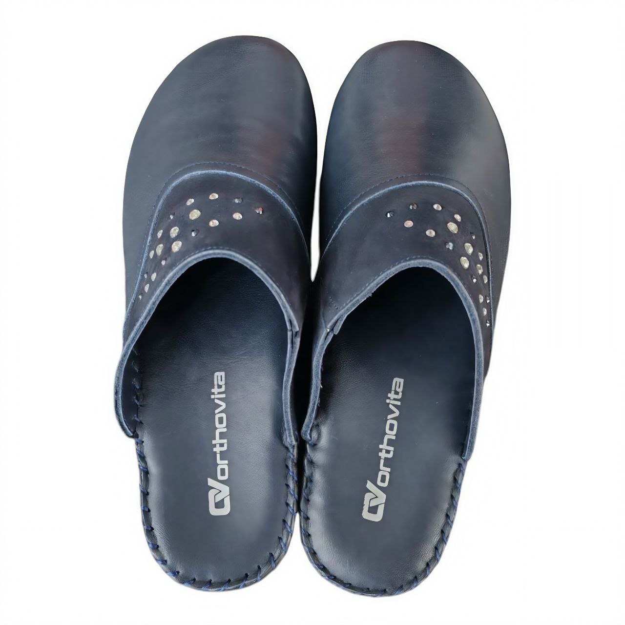 Туфли летние открытые женские, цвет темно-синий (ORTHOVITA COMFORT SHOES)