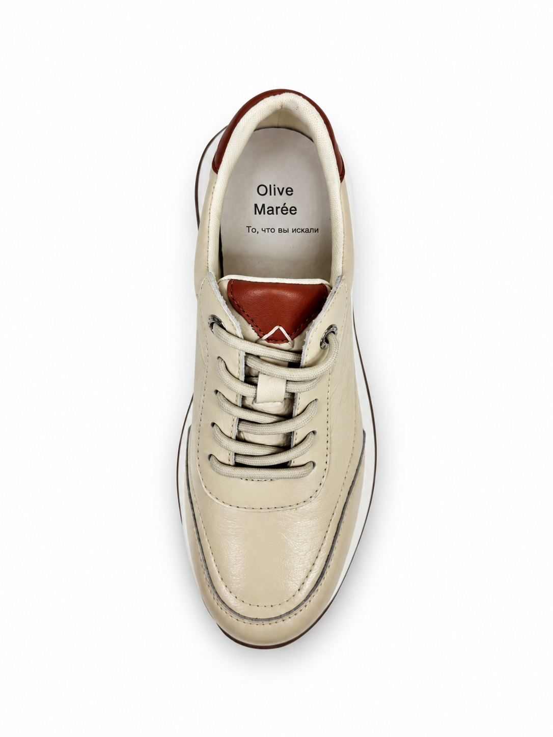 Кроссовки женские Olive Maree бежевые