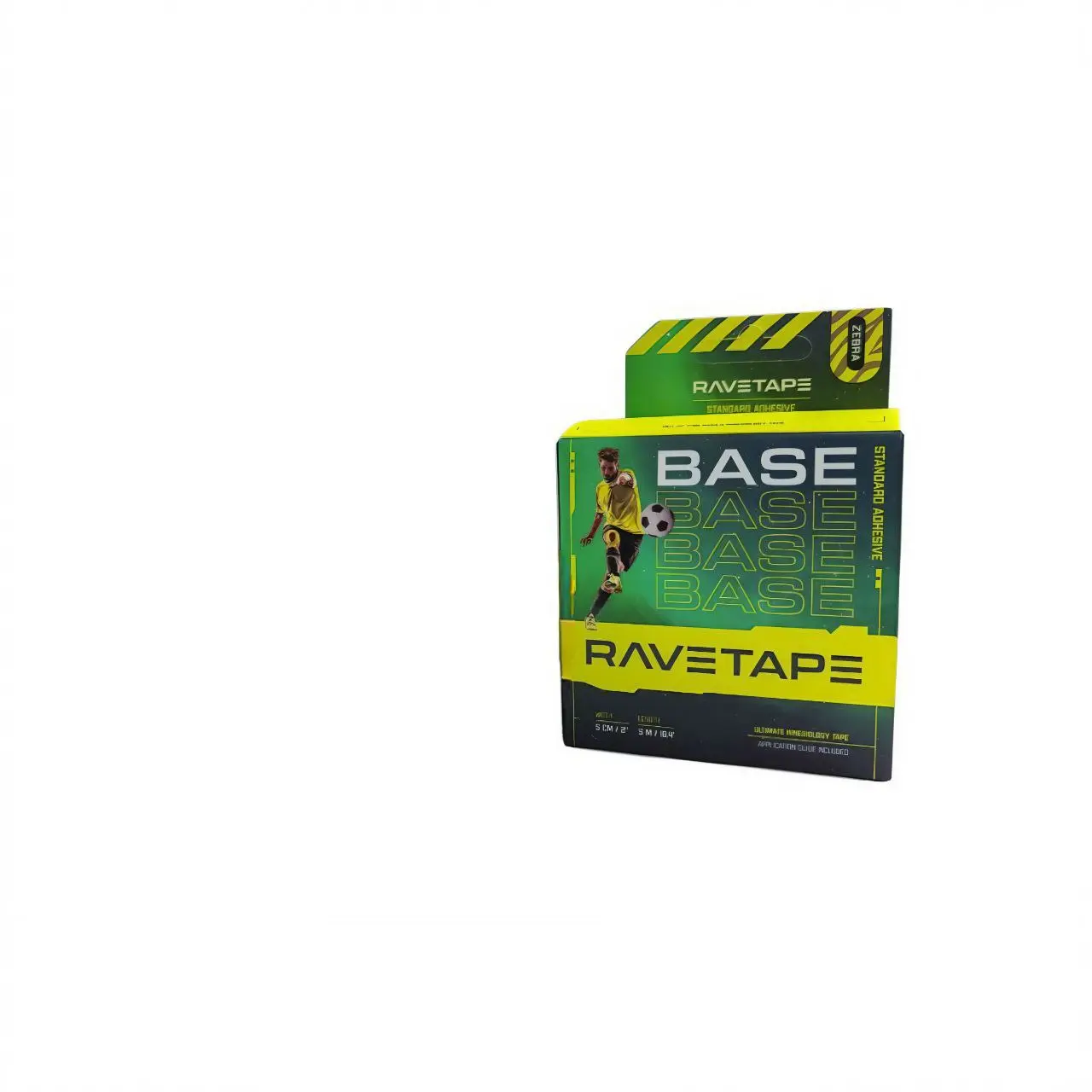Кинезиотейп Rave Tape BASE 5*5, лайм(LIME)