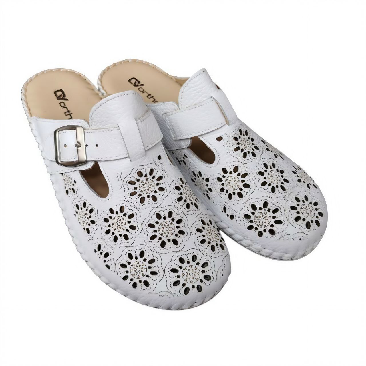 [824]Туфли летние открытые женские, цвет белый (ORTHOVITA COMFORT SHOES)