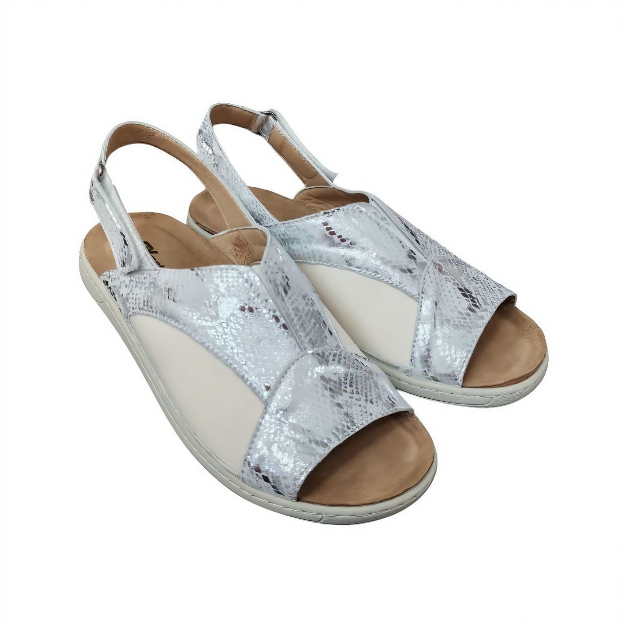 [2830]Сандалии женские,цвет серебристый (ORTHOVITA COMFORT SHOES)
